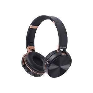 Hoofdtelefoon Draadloze Bluetooth-headset Laserpatroon Opvouwbare metalen stereo Bluetooth-oortelefoon