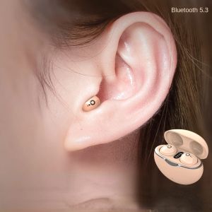 Casque casque Bluetooth sans fil Nouveau modèle privé populaire mini petit casque de sport de course ultra longue durée de vie dans les bouchons d'oreille de sommeil d'oreille