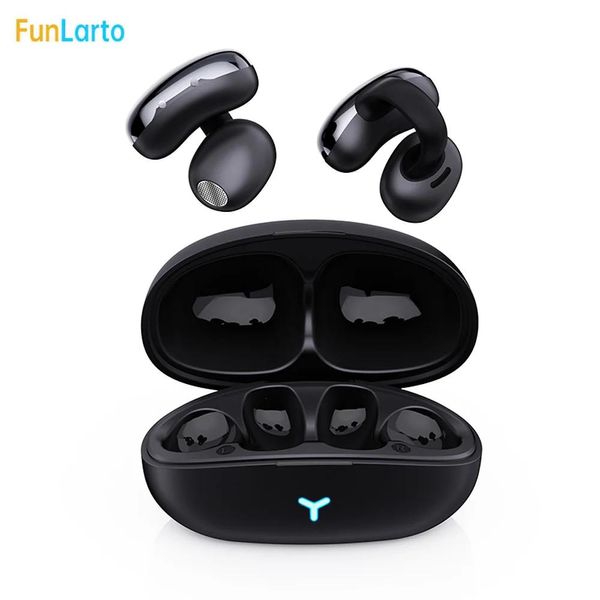 Auriculares Auriculares inalámbricos Auriculares inalámbricos con Clip para la Oreja Auriculares de conducción de Aire Bluetooth 5.3 Auriculares pequeños con Oreja Abierta para Deportes y Correr