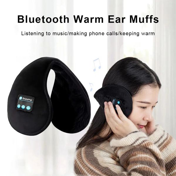 Casque sans fil bandeau casque manchons écouteur plus chaud cache-oreilles Bluetooth oreille plus chaud musique hommes femmes hiver épais casquette décontractée