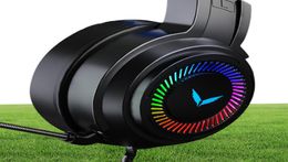 Auriculares con micrófono para PC Controlador Bass Surround Juegos para computadora portátil Cancelación de ruido Auriculares para juegos Luz de flash Videojuego 7.1 7312075