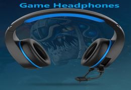 Koptelefoon met microfoon voor pc Xbox One PS45 Controller Ruisonderdrukkende gaming-headset LED-licht Bass Surround voor laptop Gam6275938