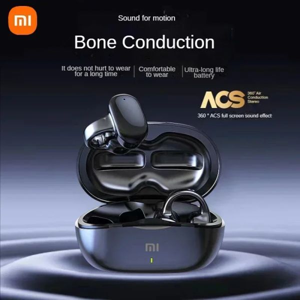 Écouteurs Xiaomi TWS Conduction osseuse écouteurs sans fil Mini Earclip entraînement stéréo écouteurs casque Bluetooth casque intégré micro