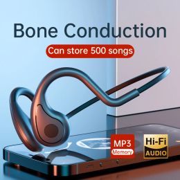 Écouteur YC Bone Conduction Headphone Sport Running Imperproof Bluetooth Bluetooth Mp3 Music Player Ecouteles Wireless Ericone avec micro pour Xiaomi