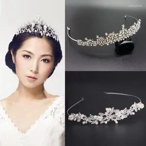 Headpieces 1 stcs Crystal Bridal Tiara Crown Jewelry for Women Princess Girls Jeweled Wedding Bride Prom Party Accessories