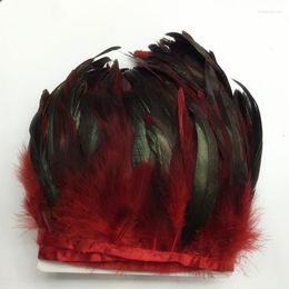 Headpieces! 200 stcs/lot 6-8 "Multi-color geverfde das zadel haan veer hul schlapen diy accessoires voor hoedenjurk decor