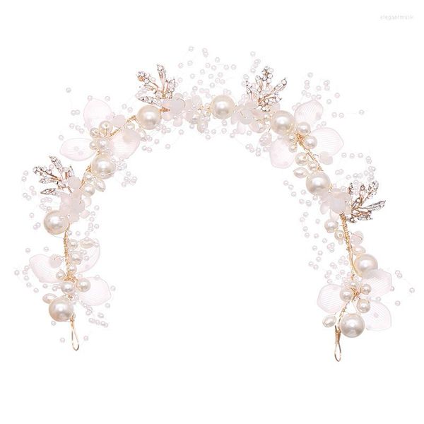 Coiffes 2022 fait à la main bal mariage cheveux accessoires bijoux mariée fleur coiffure perles perles pour les mariées