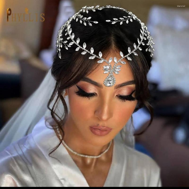 Coiffures A456 mariage front bandeau strass bohême cheveux accessoires bijoux en gros chapellerie de mariée coiffure de mariée