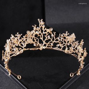Coiffes Baroque Crystal Tiaras and Crowns for Women Bride Rhinestone Prom Diadem Bridal Wedding Accessoires