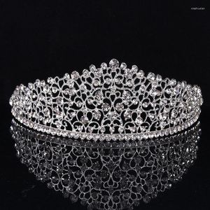 Headpieces Bruidslegering Diamantkroon grote strass trouwjurk accessoires sieraden haar