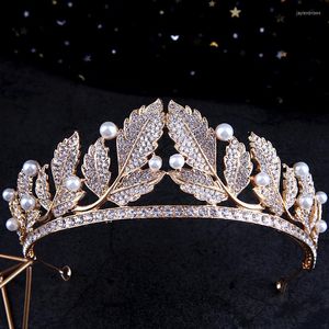 Coiffures de mariée couronne coiffure européenne et américaine rétro simple strass bande de cheveux perle accessoires de robe de mariée