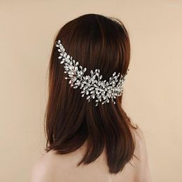 Hoofddeksels Bruidshoofdtooien met glanzende spreintestonen haaraccessoires voor bruiloft bruiden vrouw sieraden hoofdband goud zilveren fascinators