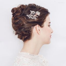 Coiffes mariée mariage cheveux accessoires cristal fleur peignes Clips pour femmes mariée casque demoiselle d'honneur fête bijoux cadeau