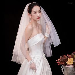 Coiffes tête de mariée gaze mariage principal femme blanc Po accessoires rétro diadème Super Xian Sen département couleur Champagne
