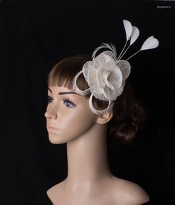 Coiffes Mariée Marry Fascinator Chapeaux Pinces À Cheveux Blanc Ou Plus Couleur Chapeaux De Mariage Pour Les Femmes Élégantes Accessoires De Fête MYQ094