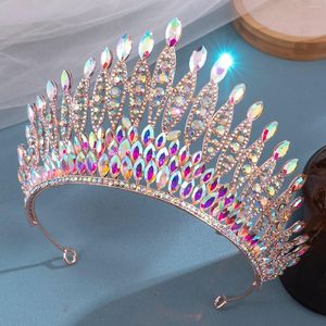 Coiffes de mariée en strass, couronne de mariage, diadème scintillant, cheveux réglables pour fête d'anniversaire, cérémonie pour adultes, vente PR