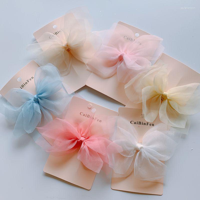 Headpieces Children's Hair Accessories Hairpin Bow Press Clip Simple Trend Girl
