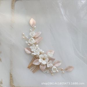 Headpieces Crystal Pearl Gold Hair Combs Pins voor feest bruid bruidsmeisjes hoofdtooi haarspelden bruidsaccessoires bruids sieraden