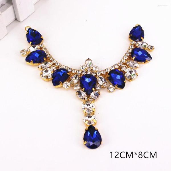 Coiffes Délicat Décolleté Collier Pour Bandeau Collier Perceuse Chaîne Strass Taille Applique Coudre Partie Lumineux Robe De Mariage Décoration