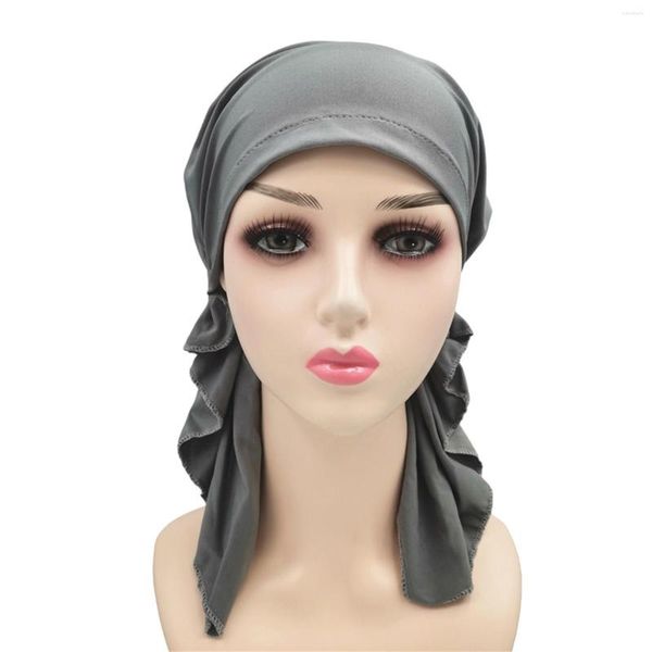 Coiffes Élastique Bandeau Hommes Cancer Tête Chapeau Cap Ethnique Bohème Pré Attaché Tresse Cheveux Couverture Wrap Turban Garçons Bandeaux Pour Le Sport