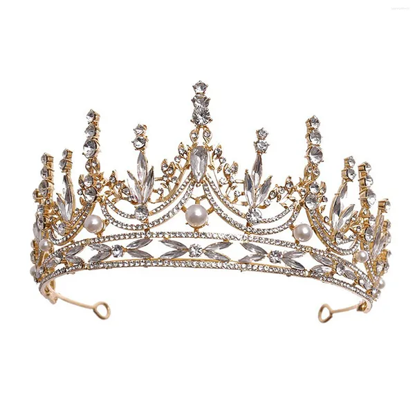 Tocados Elegante Corona de boda nupcial Temperamento Estilo simple Brillante para la decoración de la cabeza de dama de honor