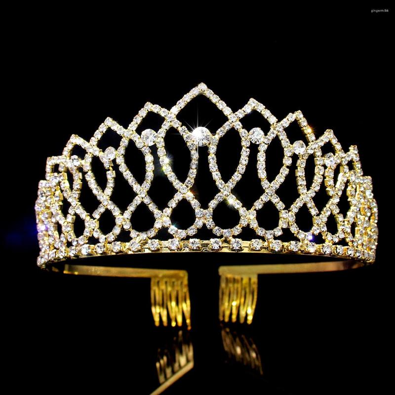 Kopfbedeckungen Europa und die Vereinigten Staaten grenzüberschreitende Braut große Krone Hochzeit Kopfschmuck Königin Prinzessin Stirnband Haarschmuck