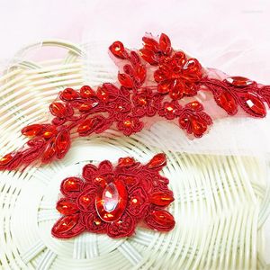 Headpieces Factory Direct Sale Bruidal Red Lace Wedding Ornamenten Oude Chinese hoofdtooi voor groothandel
