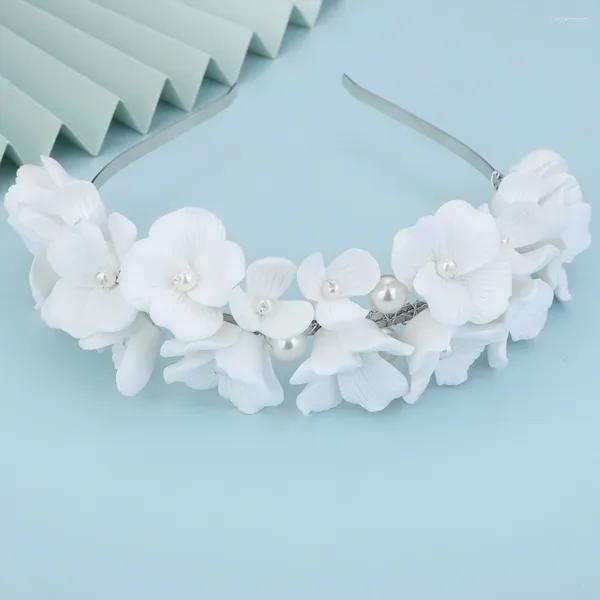 Coiffes mode Fashion Flower Hair Accessoires Bridal White Big Small Crown Girl Wedding