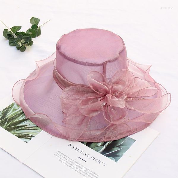 Coiffes Mode Chapeaux De Mariage Rose Et Fascinators Pour Les Mariées Soirée Femmes Élégantes Accessoires De Cheveux Formels 9 Couleurs BridalHeadpieces