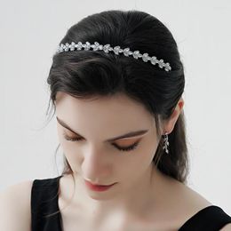 Coiffes Accessoires De Cheveux En Gros De Mode Bandeau À La Main Cristal CZ Zircon Filles Bandeau De Mariée