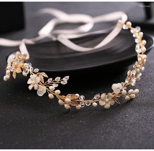 Headpieces Handmade Imitation Pearl Crystal Headband Bridal Headwear Wedding