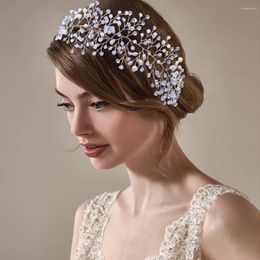 Headpieces HP10 Rhinestone Bruid Hoofdtooi Wedding Haaraccessoires Bridal Vines Hoofdkleding met lintjuwelen Tiara voor vrouwencadeau