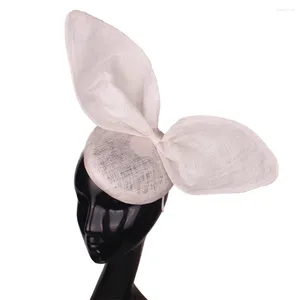 Hoofddeksels groter formaat Nice Sinamay Fascinators Hoed Vrouwen Cocktail Party Haar Clip Bruiloft Kerk Formele Kleding Fedoras Dames Hoofddeksel