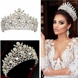 Headpieces luxe bruids kronen tiaras hoofdband voor bruiloft sieraden verjaardagsfeestje haardecors juwelen accessoires bruiden