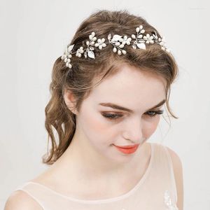 Tocados Perlas blancas de lujo Accesorios de boda para novia Cristales brillantes Diadema para fiesta de noche Flor para niñas Corona de primera comunión