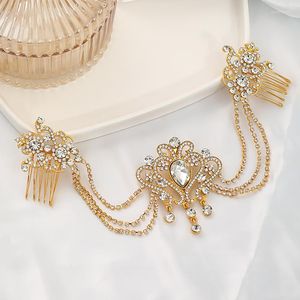 Coiffes poire couronne diadèmes de mariée luxueux cristal diamants fête cheveux accessoires strass princesse mariage