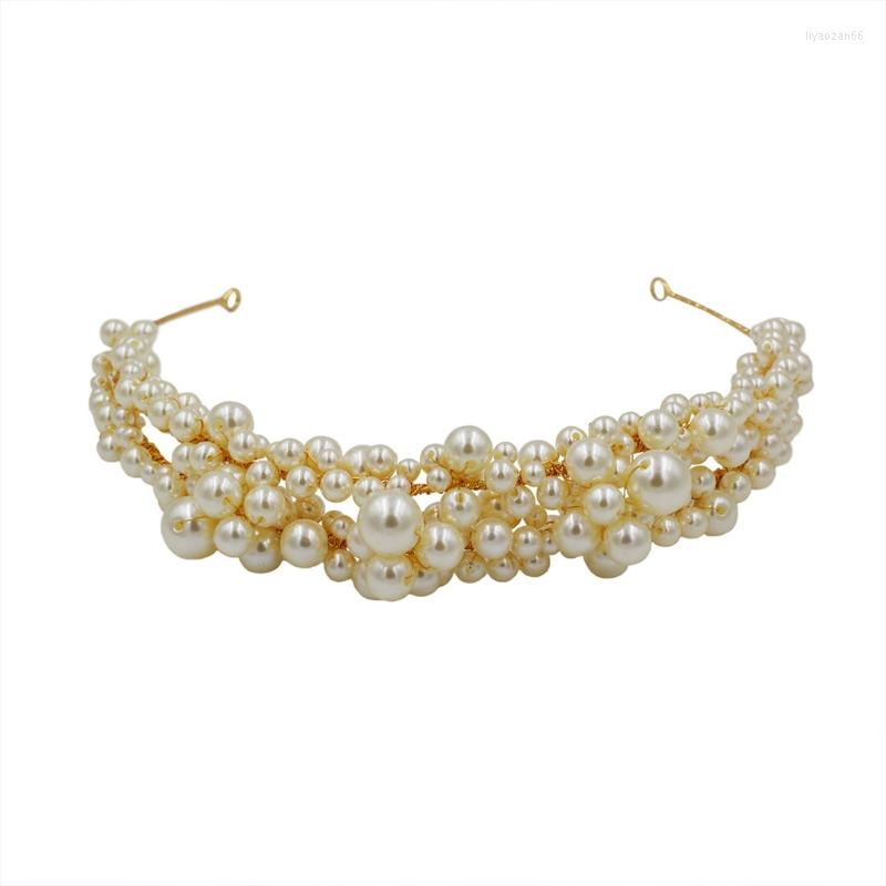 Headpieces Pearl Beaded Headpiece For Wedding Exquisite Headwear Party Festivals