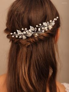 Headpieces Pearl Crystal Bruidal Hair Pins Hoofdkleding Bruiloftaccessoires Bruiden Juwelier Party Prom Tiaras Dameshoofdband 3 %