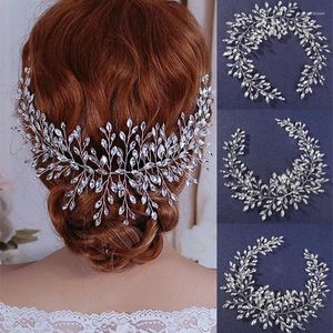 Headpieces Rhinestone Crystal Headband Haarband Hardband Wedding Haar Vine Bridal Headpiece Bride Sieraden Accessoires