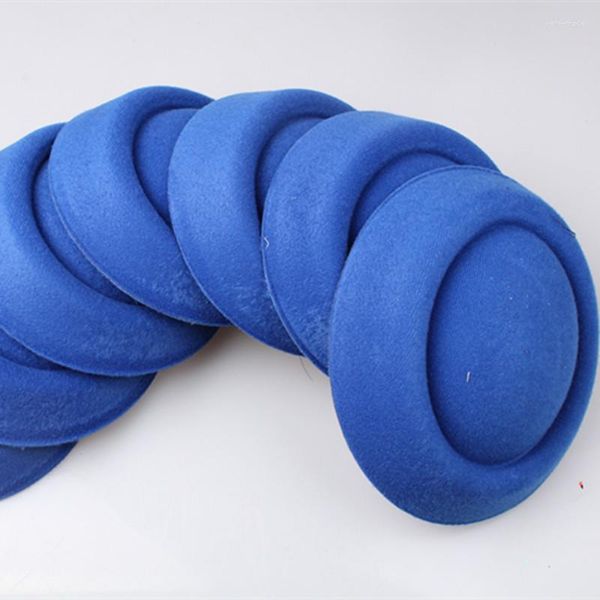 Tocados azul real o 20 colores 16 CM Fascinator DIY sombrerería accesorio para el cabello pastillero Bases Mini sombrero de copa para la ocasión MYQH020
