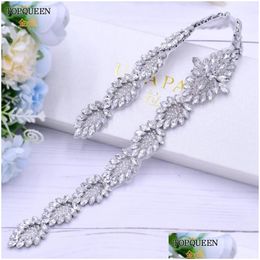 Headpieces S41 Bruid Belt Ladies Bruidsmeisje Jurk Bachelorette Party Sieraden Western Crystal Diamond Accessories Accessories Headstukken Drop Dhuca