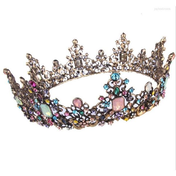 Tocados para mujer, corona nupcial de lujo para boda, accesorios para el cabello, diamantes de imitación, tiaras y ostentosos de cristal