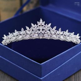 Headpieces Silver Color Rhinestone Crown en Tiara Wedding Hair Sieraden Accessoires For Women Bridal Headpiece Gifts Si