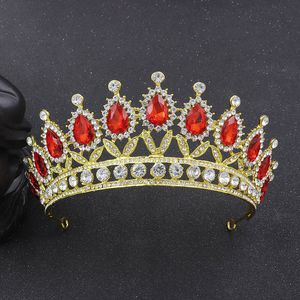 Coiffes cristaux d'argent couronnes de mariage perlées diadèmes de mariée strass pièces de tête bandeau accessoires de cheveux couronne de concours