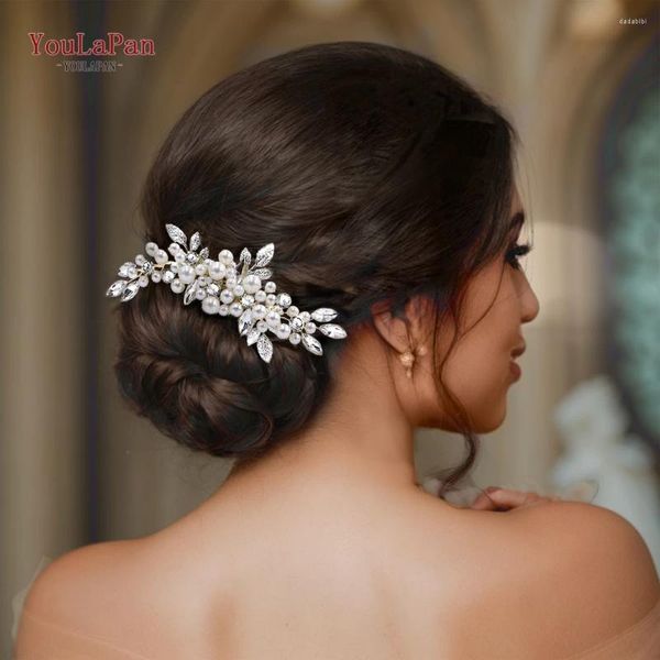 Coiffes topqueen Pearal Pearls Coie Couigt Woman Robe de mariée Headpice Elegant Bride Headwear Bijoux Accessoires pour les enfants HP596