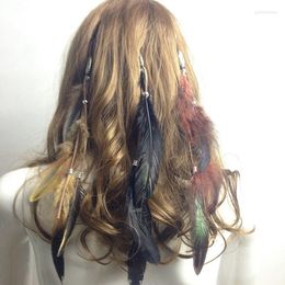Hoofddeksels Vintage Veer Haaraccessoires Kip Haarspeld BB Clip Sieraden Nationale Stijl