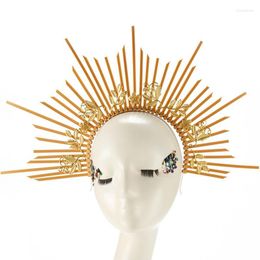 Headpieces Vintage Goddess Koppiece Haarband Halo Crown Hair Hoop Headwear Halloween Girls Accessoires voor Carnival Cosplay -hoofdstukken