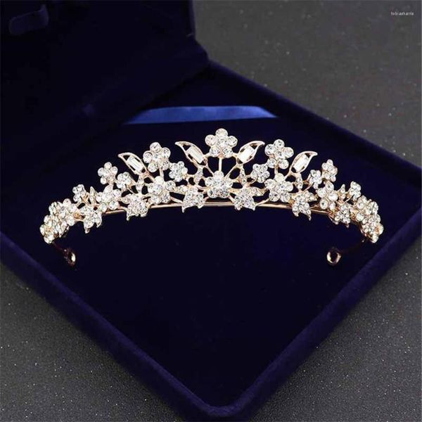 Tocados Vintage boda flor de mariposa corona nupcial accesorios para el cabello perla Tiara dama de honor niñas ramas tocado diadema 227C