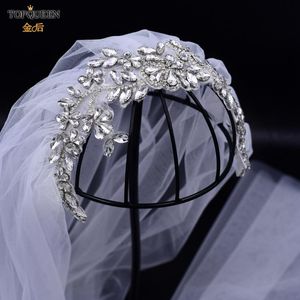 Headpieces vs283 Wedding Veils met strass Decorations for Bride Veil Luxury 2022 Aankomstsheadpieces