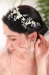 Headpieces Wedding Accessories Bloemhoofdtooi Bridale Hoofdband Shiny Crystal Decoration Bridesmeisje Gift Headwear of Women